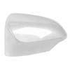 Door Side Mirror Caps Shockproof Scratch Resistant Rearview Wing Mirror Cover Replacement for Vehicle Silver Left: