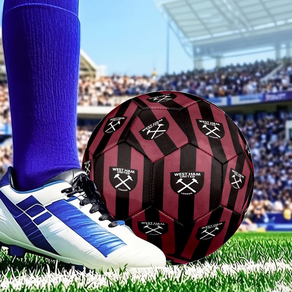 Ever-ton Football Club Crest Printed Size 5 Soccer Balls, Anti-Slip, Protective Football, Outdoor Sport, a Unique Gift Suitable for Birthday