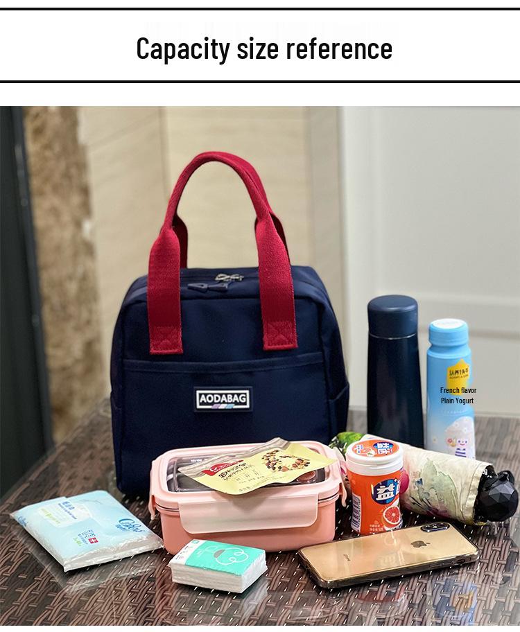 Niche Korean Colorblock Water-Repellent Tote: Versatile Women's Lunch, Work & Mommy Bag