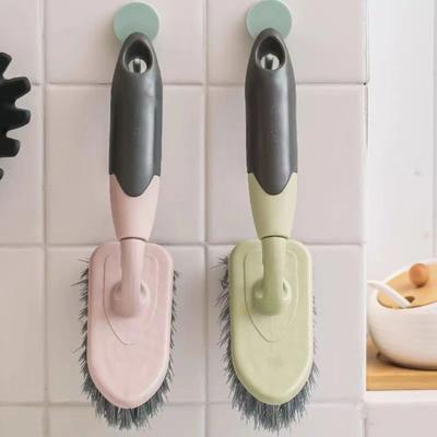 Bodenbürste für den Haushalt, ergonomischer, rutschfester Griff, harte Borsten, Bodenschrubber für Küche und Bad, robustes Fleckenschrubbwerkzeug