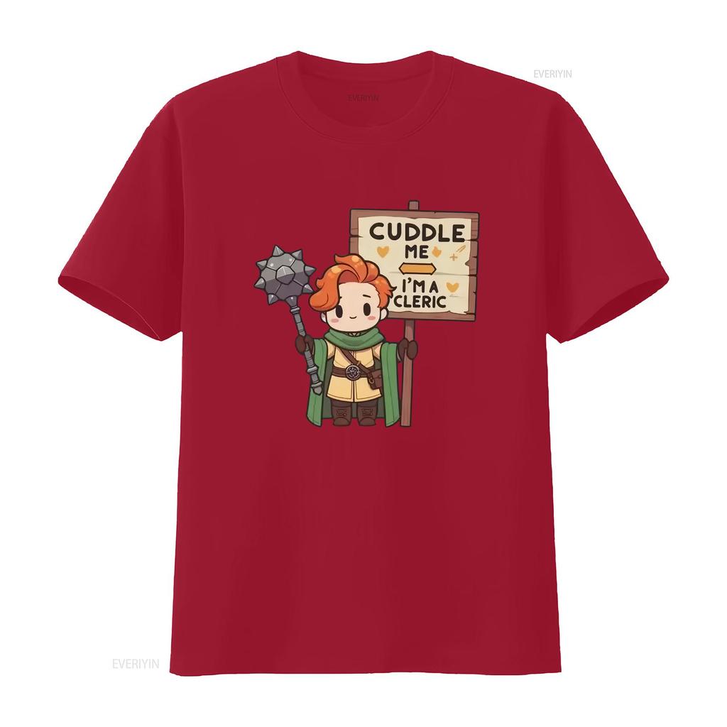 Cuddle Me Im A Cleric T Shirt Healing Wrapped In Hugs Softstyle Vintage Washed Stylish Slightly Top For Everyday Wear Versatile