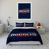 "Rockets text, basketball graphic." Bedding sets Duvet cover sets Duvet covers Pillowcases(1 * Duvet Cover 2 * Pillowcases without duvet insert)