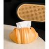Cute Creative Croissant Tissue Box Holder Ins High Value Home Decor for Bathroom Living Room