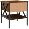 Nightstands 2 Pcs Smoked Oak 40 X 42 X 45 Cm Engineered Wood