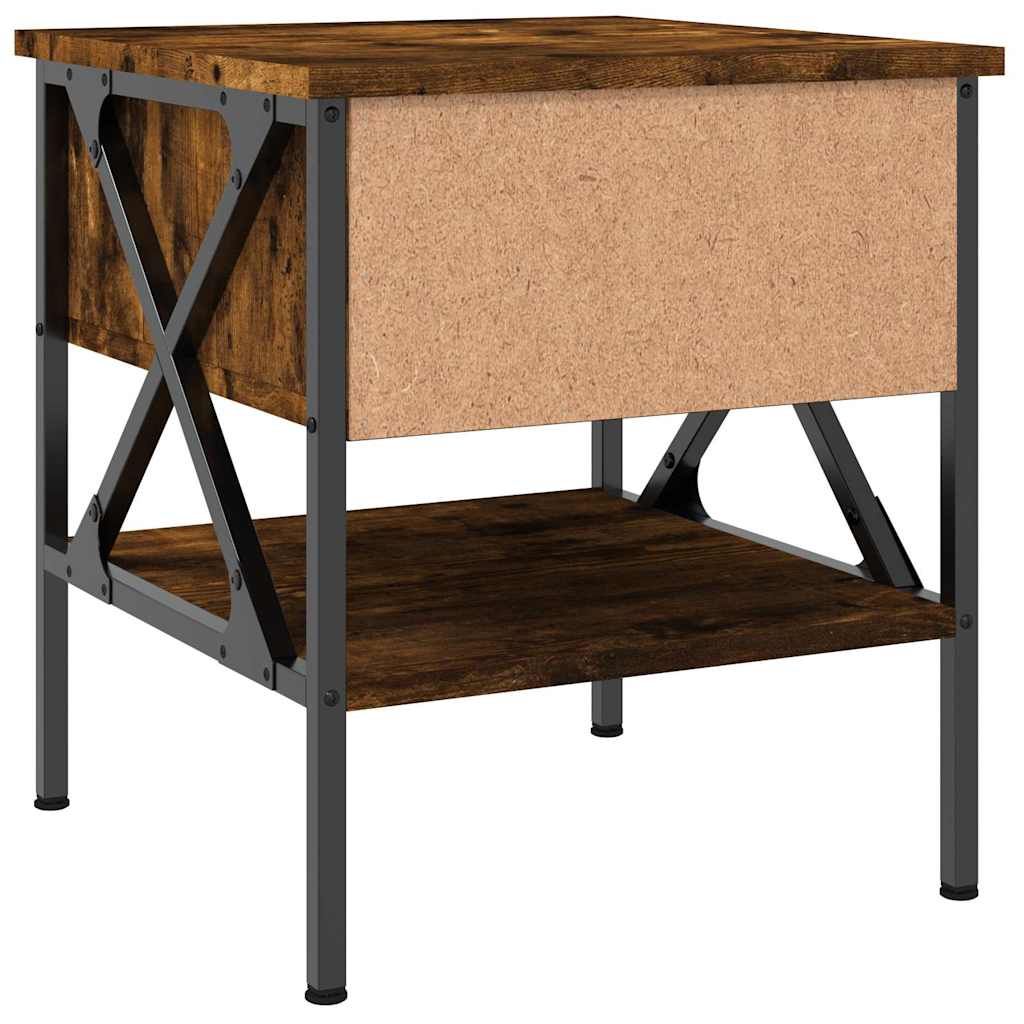 Nightstands 2 Pcs Smoked Oak 40 X 42 X 45 Cm Engineered Wood