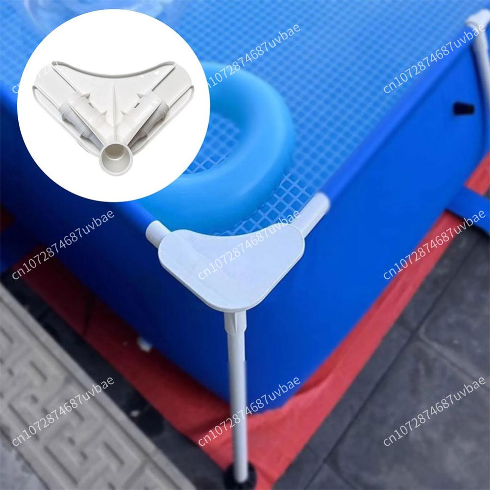 Pool Frame Support Connector Part For INTEX Tube Pool Plastic T-Joint Replacement Repair Accessory Durable PP Material For Home