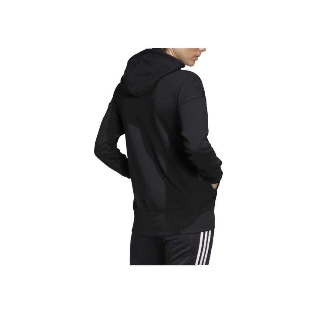Adidas Loose-Fit Hooded Sweatshirt Women Tops Black FM1044