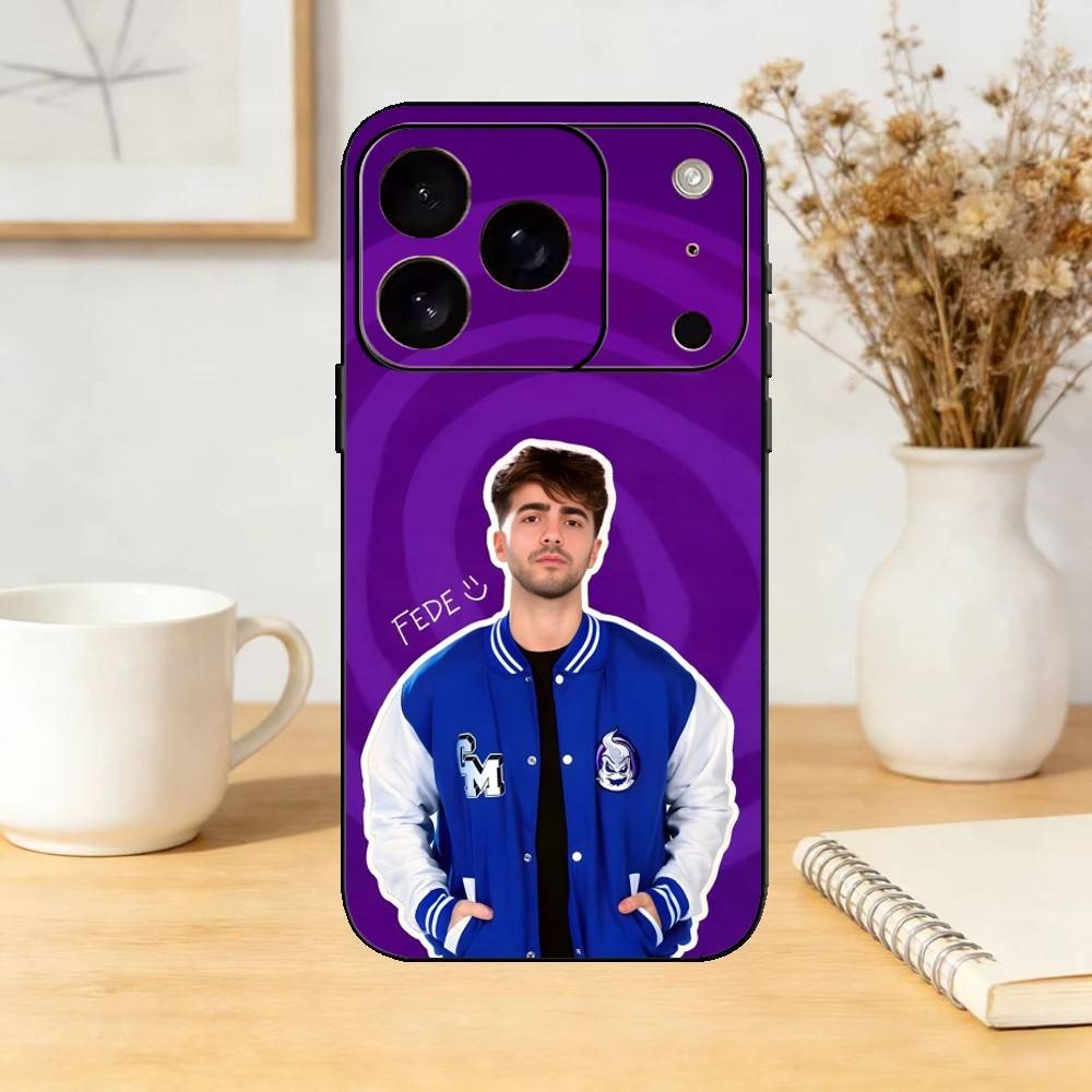 Fede V-vigevani Para Singer Phone Case For iPhone 17,16,15,14,13,12,11 Plus,Pro,Max,Mini Silicone black Soft Cover