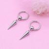 Unisex Minimalist Stainless Steel Cone Pendant Earrings