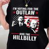 Ridin With The Outlaw And The Hillbilly Trump Shirt 2024 Election Conservative Political Republican Trump Supporter Presidential Voting Maga