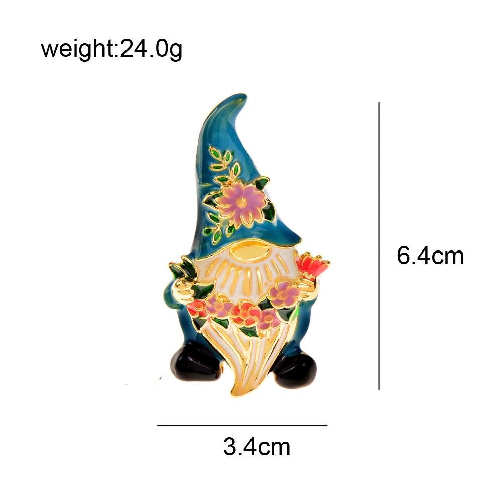 Nowe świąteczne broszki karłowate dla kobiet moda emaliowana szpilka ze stopu śliczna figura biżuteria nowy projekt dobry prezent