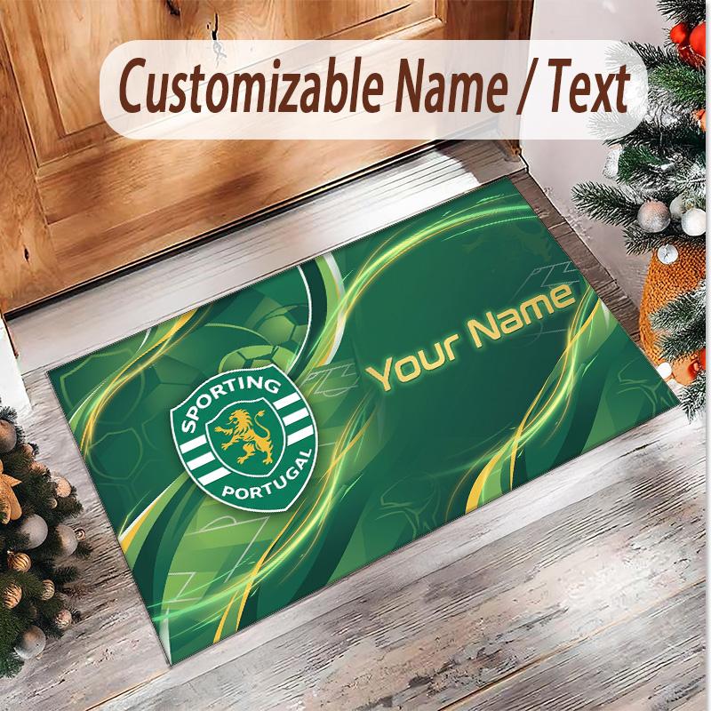 Personalized Crystal Velvet Carpet Sporting CP Pattern Non Slip Floor Rug