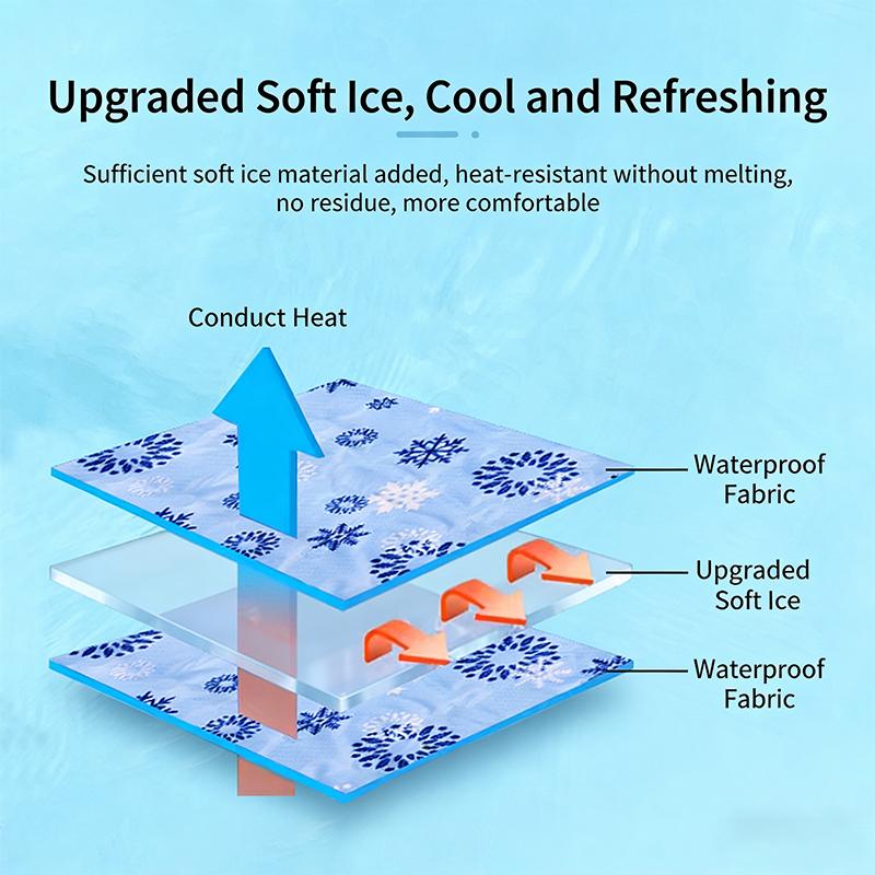 Pet Ice Mat Summer Cooling Pad For Single Use Cool Soft Ice Cushion