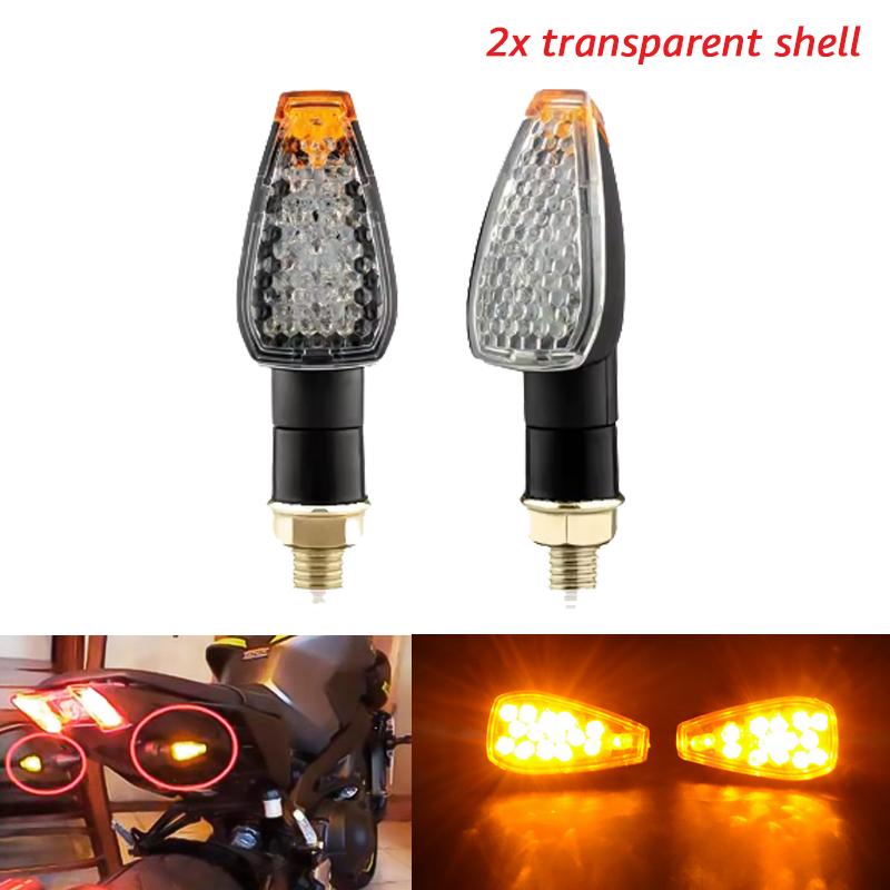 Motorcycle LED Turn Signals Lights Blinker Indicator Light 12V Moto Turn Signal Lamp For Honda For Yamaha For Cafe Racer