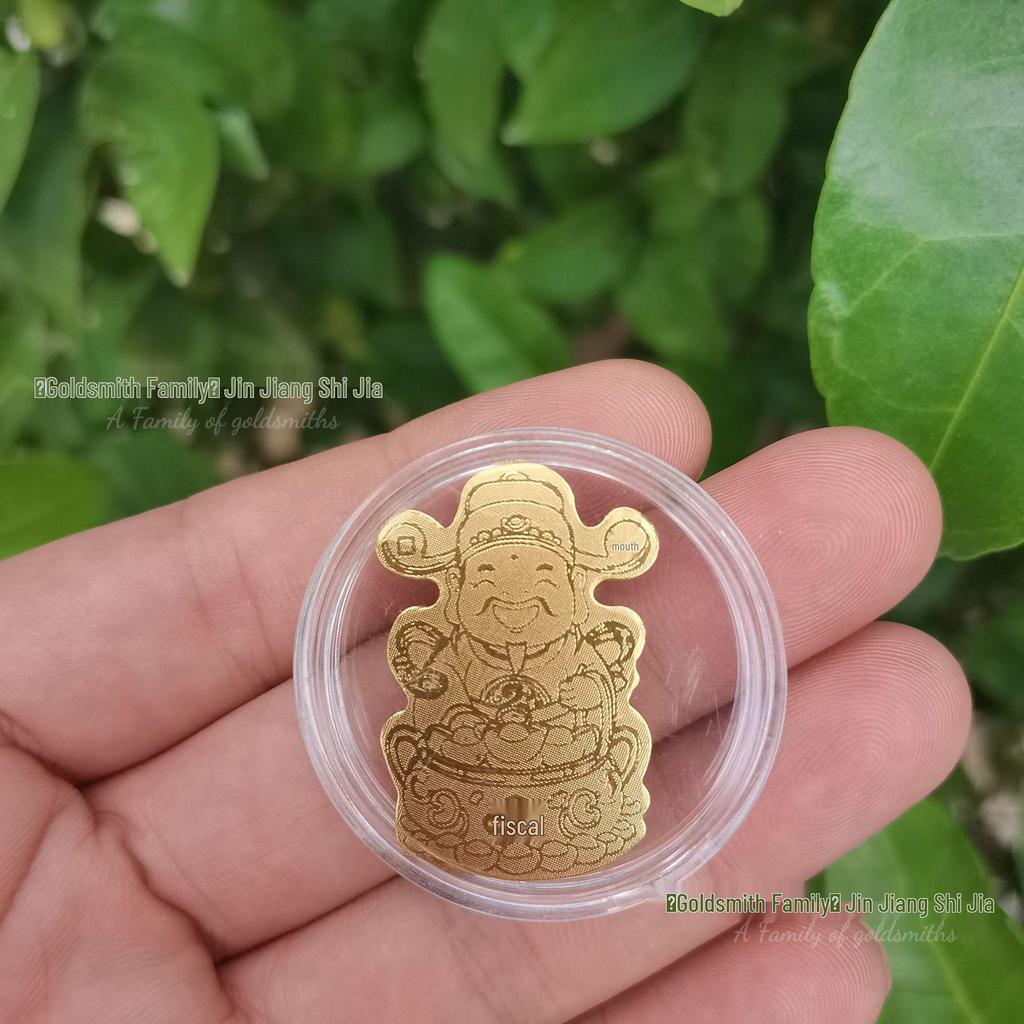 999 Guldfolie Mobilklistermärke - Inflödande Rikedom, Välståndsguden Födelsedagspresent