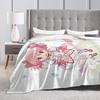 Puella Magi Madoka Magica Blanket Coral Fleece Plush Air Conditioning Cute Anime Breathable Super Soft Throw Blanket Throws