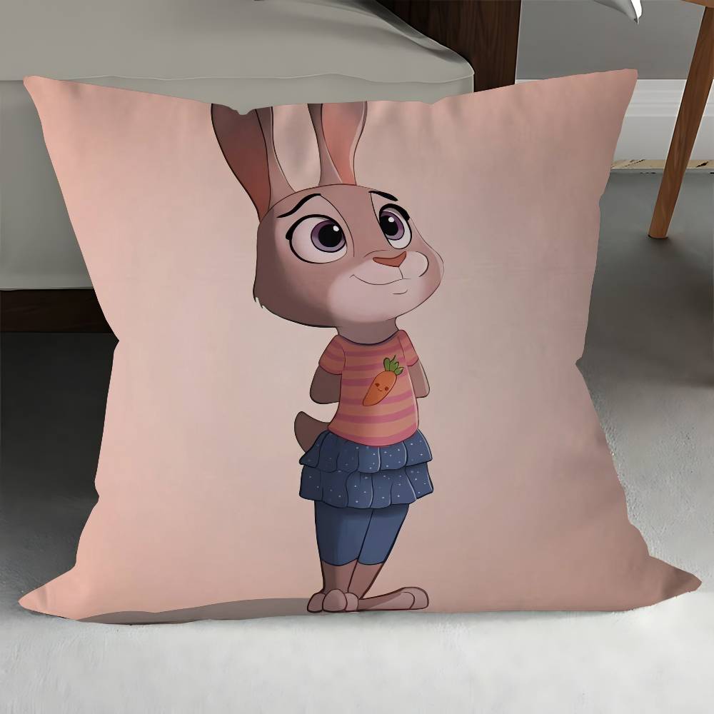 Zeichentrickfilm Z-Zootopia Kissen Geschenk Heim Büro Dekoration Kissen Schlafzimmer Sofa Auto Kissenbezug Kissenbezug