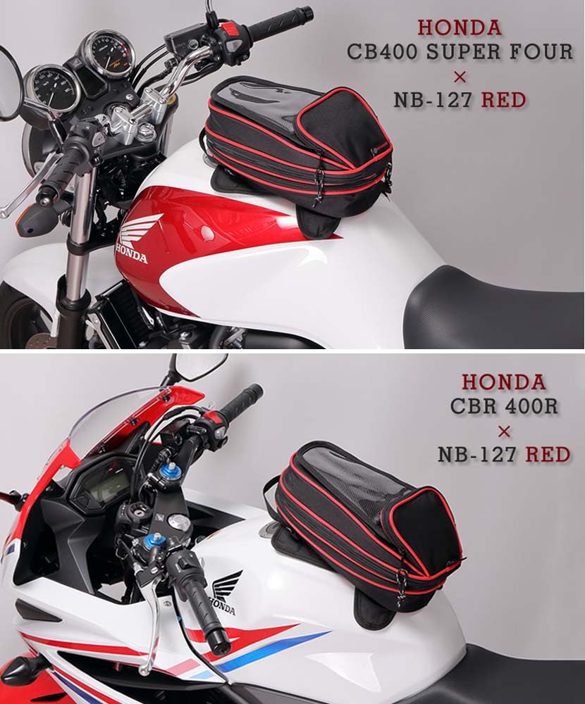 DEGNER Magnetic Tank Bag for Black Motorcycles, NB-127,