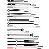 6/10/14er Set Gemischtes Muster Uhrzeiger DIY Zubehör Uhrteile Stunden-/Minuten-/Sekundenzeiger