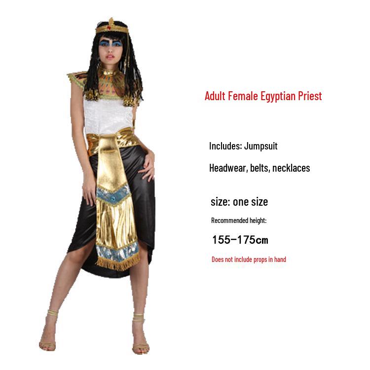 Ancient Egyptian Pharaoh & Queen Costume for Adults: Male & Female Nile River Attire for Halloween