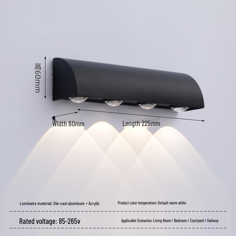 Modern LED Waterproof Outdoor Wall Lamp – Creative Design for Corridor