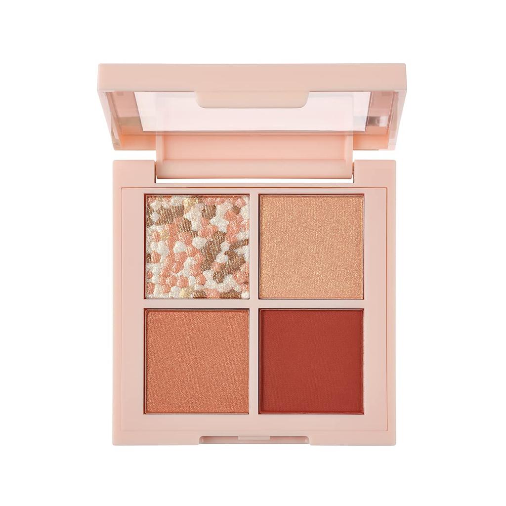 Revlon Dazzle Eyeshadow Quad 002 Sunset Brick. Color Image: Smoky Terracotta. Developed In Japan. Eyeshadow 3.0g.