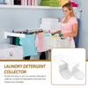 2pcs Laundry Cup Holder Drip Catcher For Detergent Bottles No Assembly Plastic Drip Tray Soap Dispenser Tray Home Laundry Tool