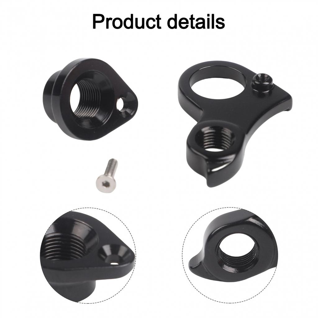 Schwarze Oberfläche CNC-Aluminium Schaltauge Hinterradschaltauge Steckachse Schaltauge