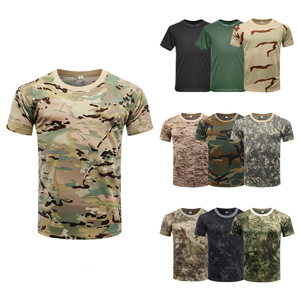 3D Camouflage T-Shirt Herren Kleidung Outdoor Mode Lässig O-Ausschnitt Kurzarm Sommer Street Übergroß Herren Outdoor Sport T-Shirts