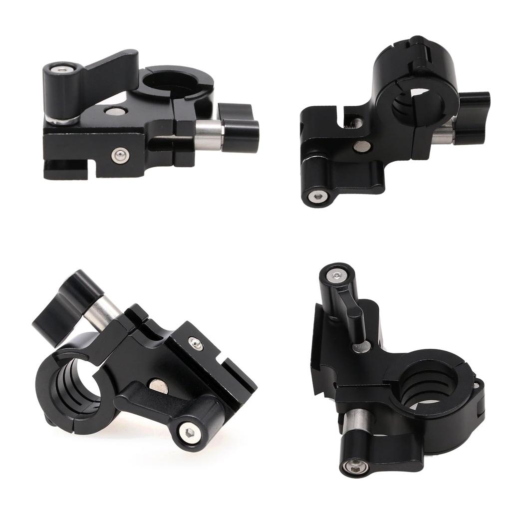 HangTon 15mm 19mm Rod Clamp Bracket for ARRI Hi-5, cforce mini RF, cmotion cPRO, CLM-5, WCU-4 Lens Motor Mount, Black