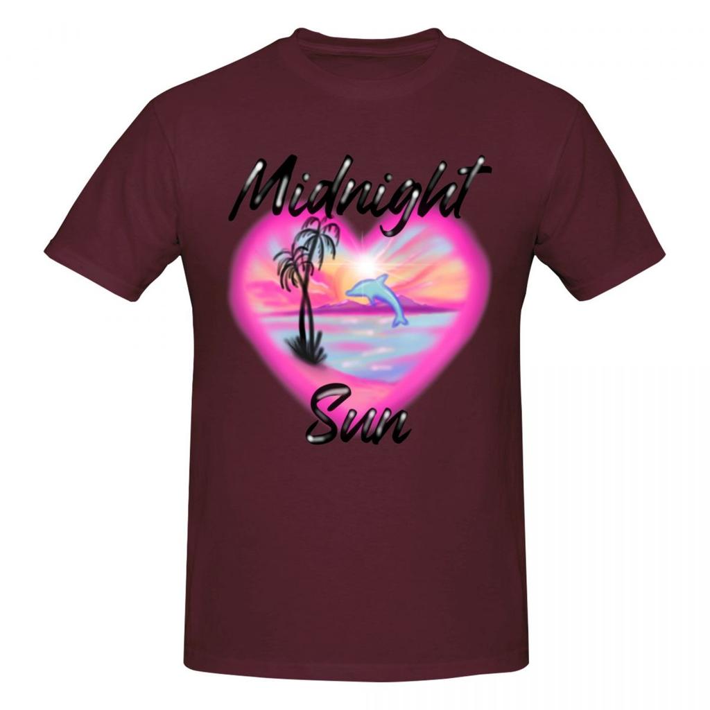 Larsson Midnight Sun Dolphin Vintage T Shirts Graphic Y2k Summer Quality Tshirts For Unisex Wounisex Clothing