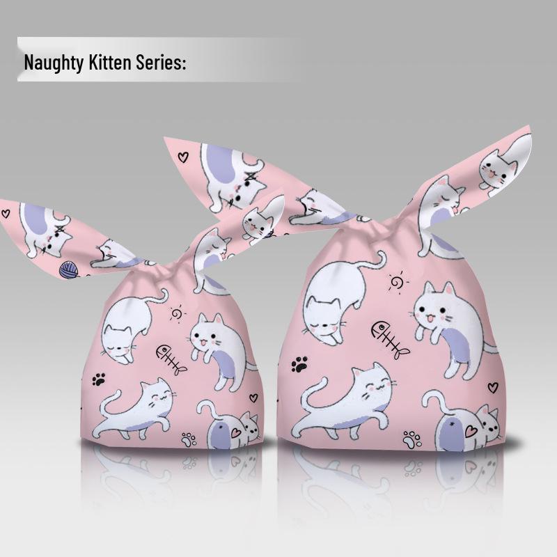 

Bunny Ears Cartoon Cookie Packaging Bag - Cute Snack & Dessert Bag