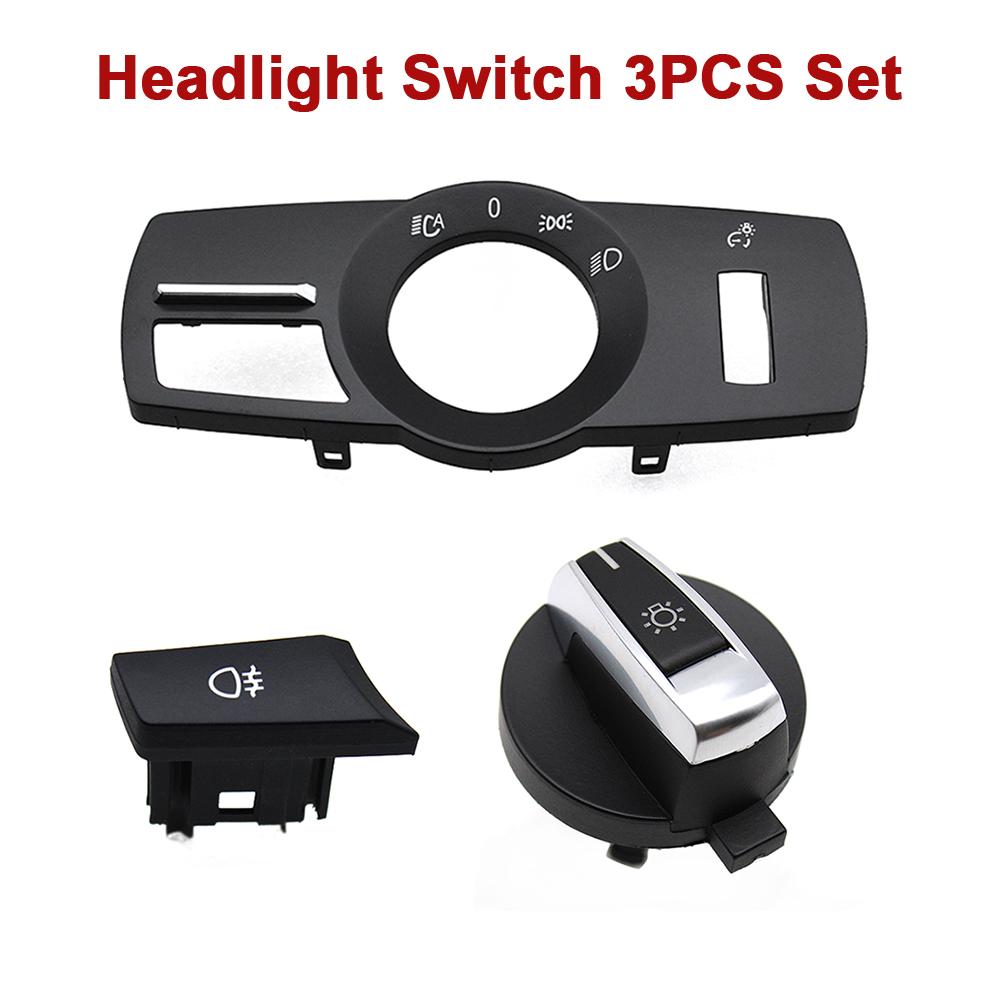 Head Lamp Rotary Button Headlight Switch Cover Panel For BMW 5 Series 5GT 6S 7S X3 X4 F02 F10 F11 F07 F06 F25 F26 61316803965