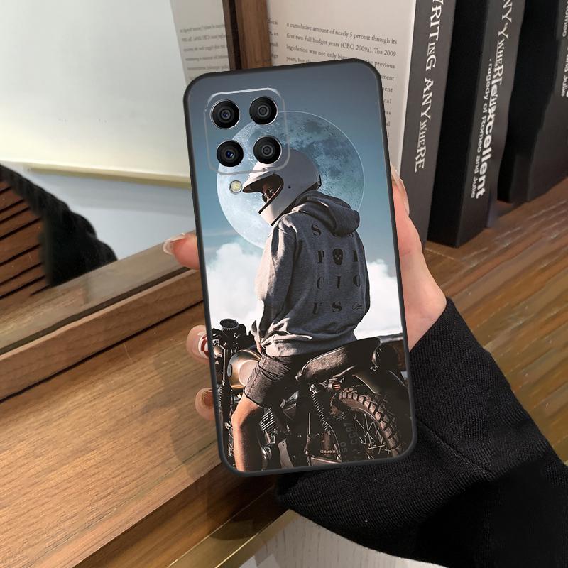 Motorcycle Man Case For Samsung Galaxy M32 M52 M12 M22 M13 M23 M33 M53 M14 M34 M54 M31 M51 M20 M31s M30s