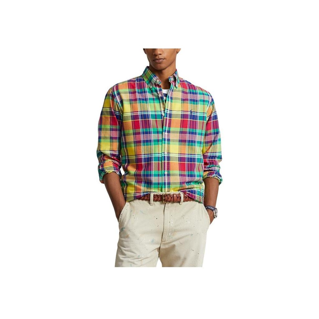 Polo Ralph Lauren Ss24 Plaid Logo Embroidered Single-Breasted Long Sleeve Shirt Men Shirts Multicolor MNPOWOV16823465-700