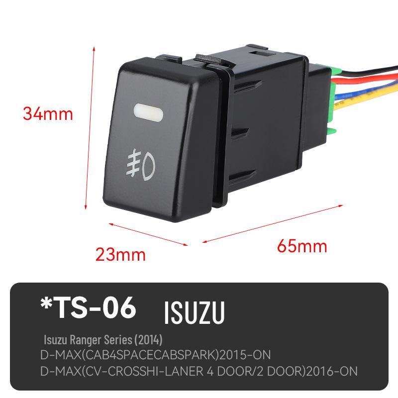 Universal Car Fog Light Switch for Toyota, Honda, Nissan, Renault, Mitsubishi, Isuzu, Hyundai - Button & Modification Compatible