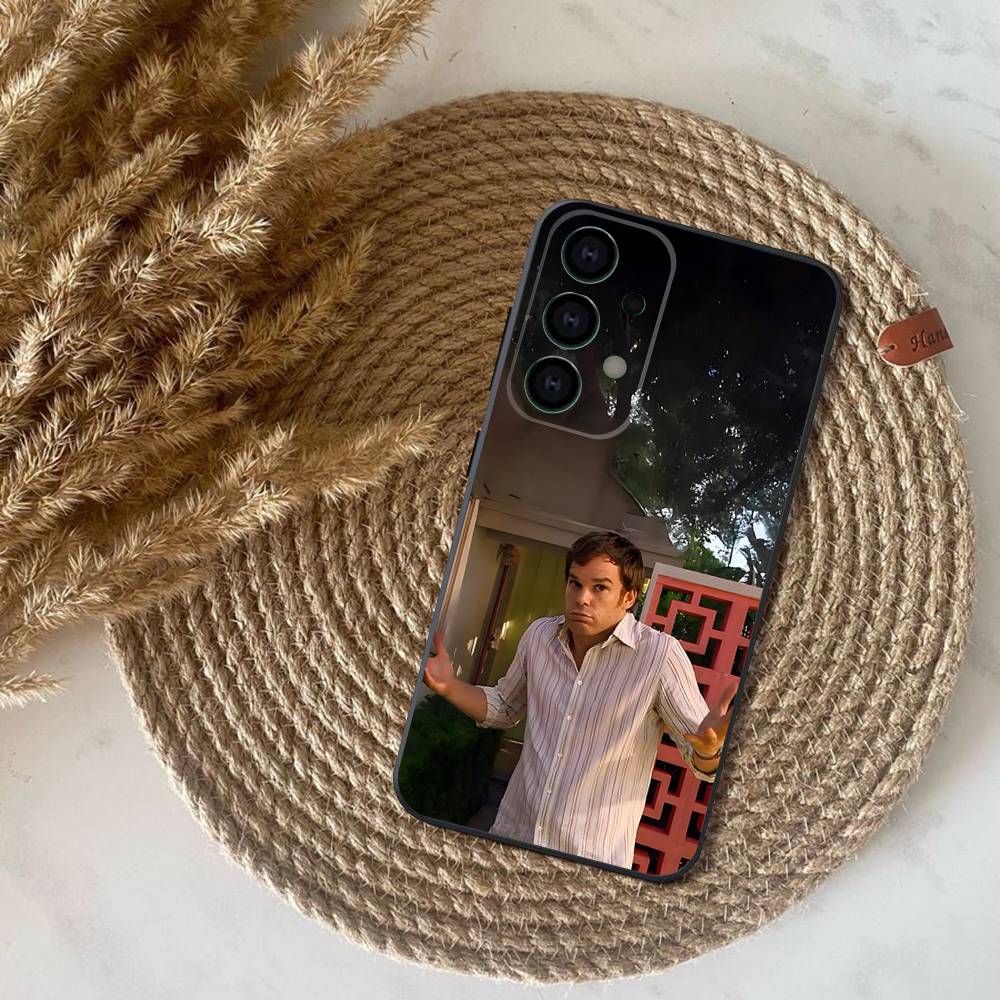 Phone Case For Samsung S25,S24,S21,S22,S23,S30,Ultra,S20,Plus,Fe,Lite,Note,10,9,5G D-Dexter Morgan Black Cover