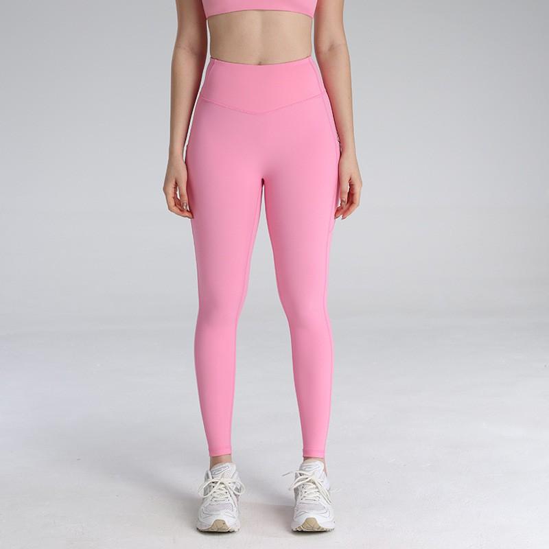 High-Waisted Butt-Lifting Yoga Pants Women Seamless Tummy Control Leggings 9/10 Length Fitness Workout