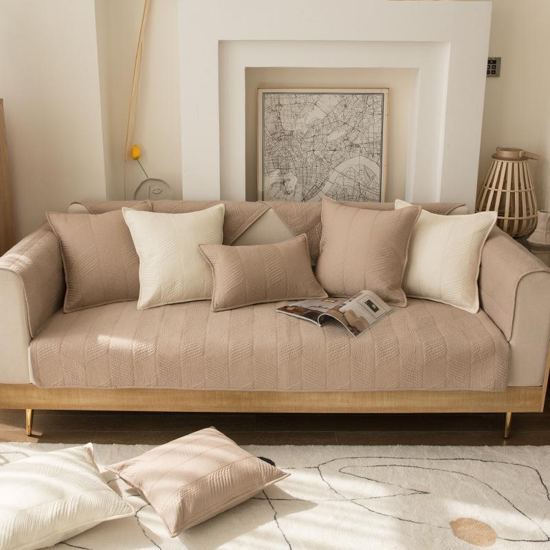 Foreign Trade Pure Cotton Four-Season Universal Non-Slip Sofa Cushion Fashionable Modern Simple Living Room Cover Washed Sofa Cushion