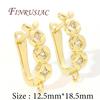 18K Real Gold Plated Earring Fixtures,Earwires Fasteners For Earrings,DIY Jewelry Making Supplies,Luxury Earrings Accessories