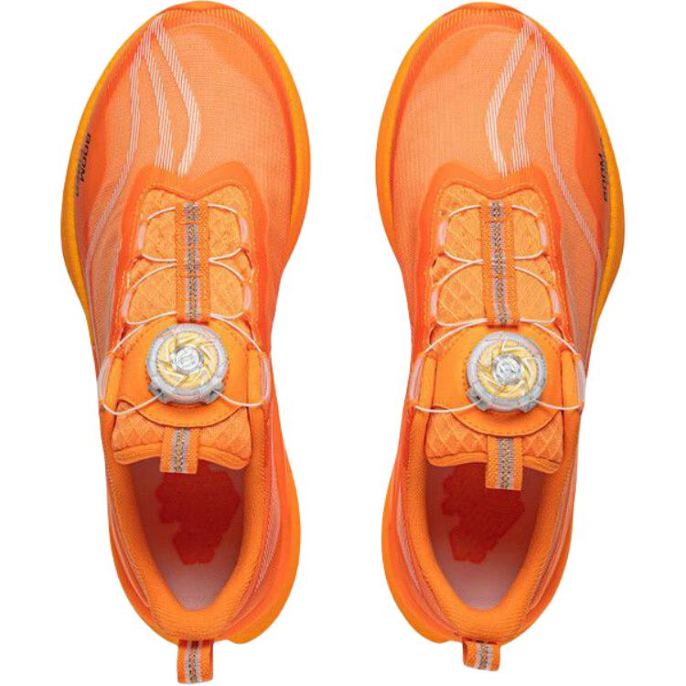 Li Ning Kids Running Red Rabbit 8 Pro Comfortable Soft Non-Slip Wear-Resistant Low-Top Running Shoes Men Sneaker Orange YKFV028-1