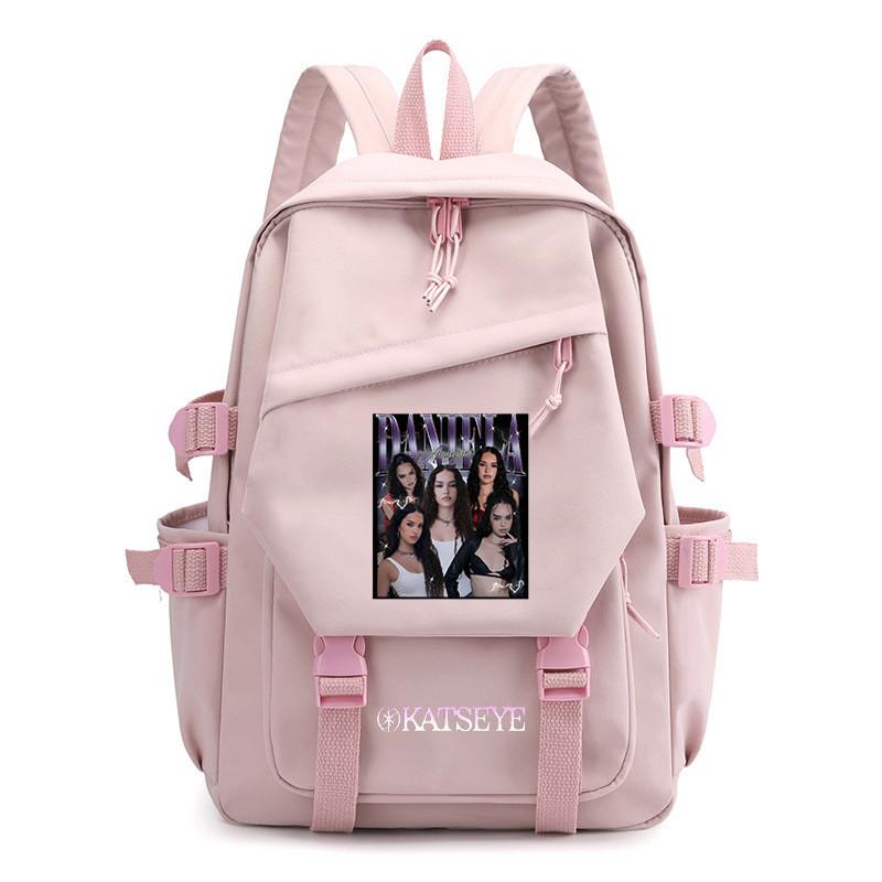

KATSEYE Group Printed Backpack Student School Book Waterproof Canvas Nylon Bag