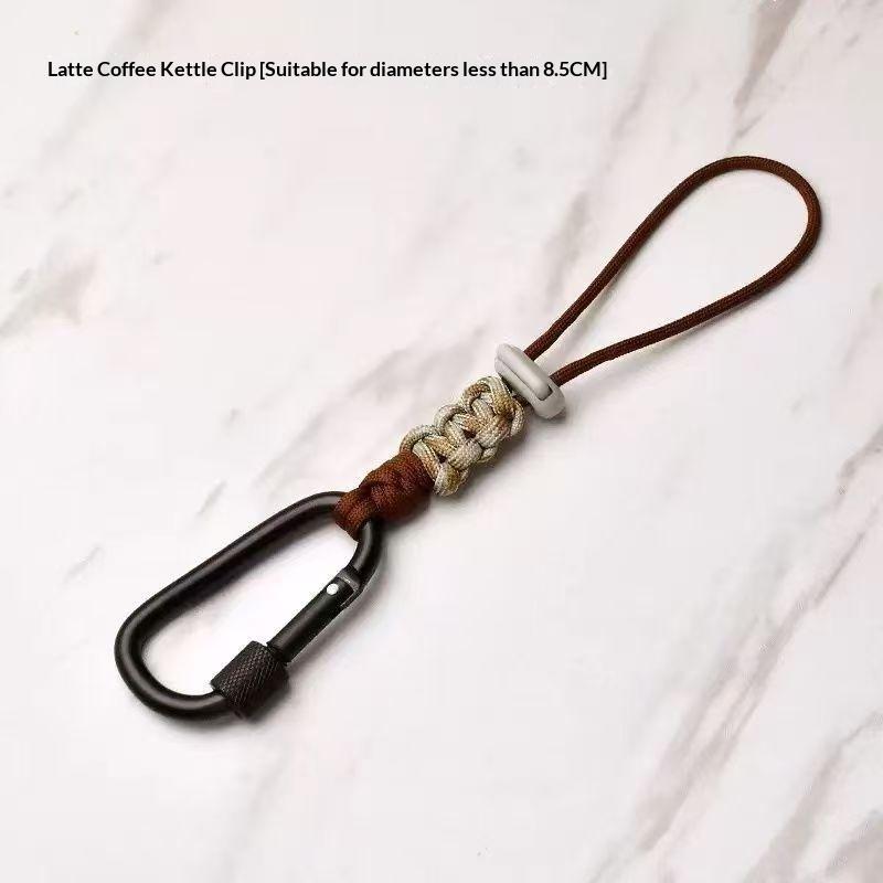 Portable Water Bottle Lanyard Backpack Pendant Keychain Travel Mountaineering Essential Water Bottle Buckle Hanging