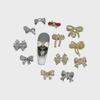 LZ Gold-Plated Bow Nail Patch: DIY Zircon Light Luxury Nail Jewelry