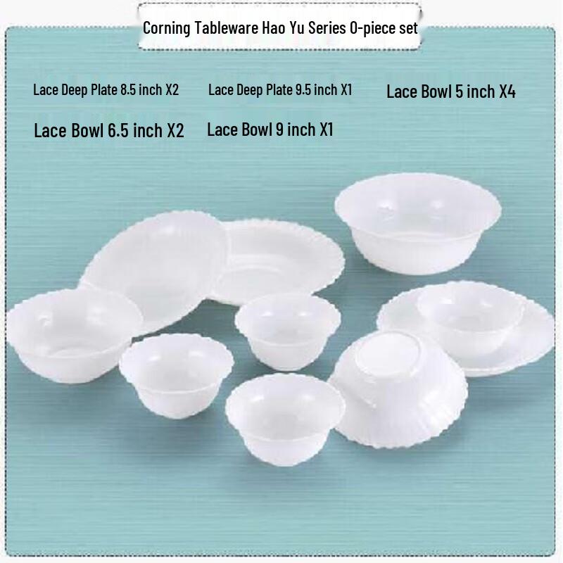 Corning HaoYu Series 10-Piece Glass Dinnerware Set