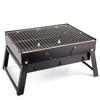 Portable Outdoor Charcoal BBQ Grill - Stainless Steel Folding Rack for Camping