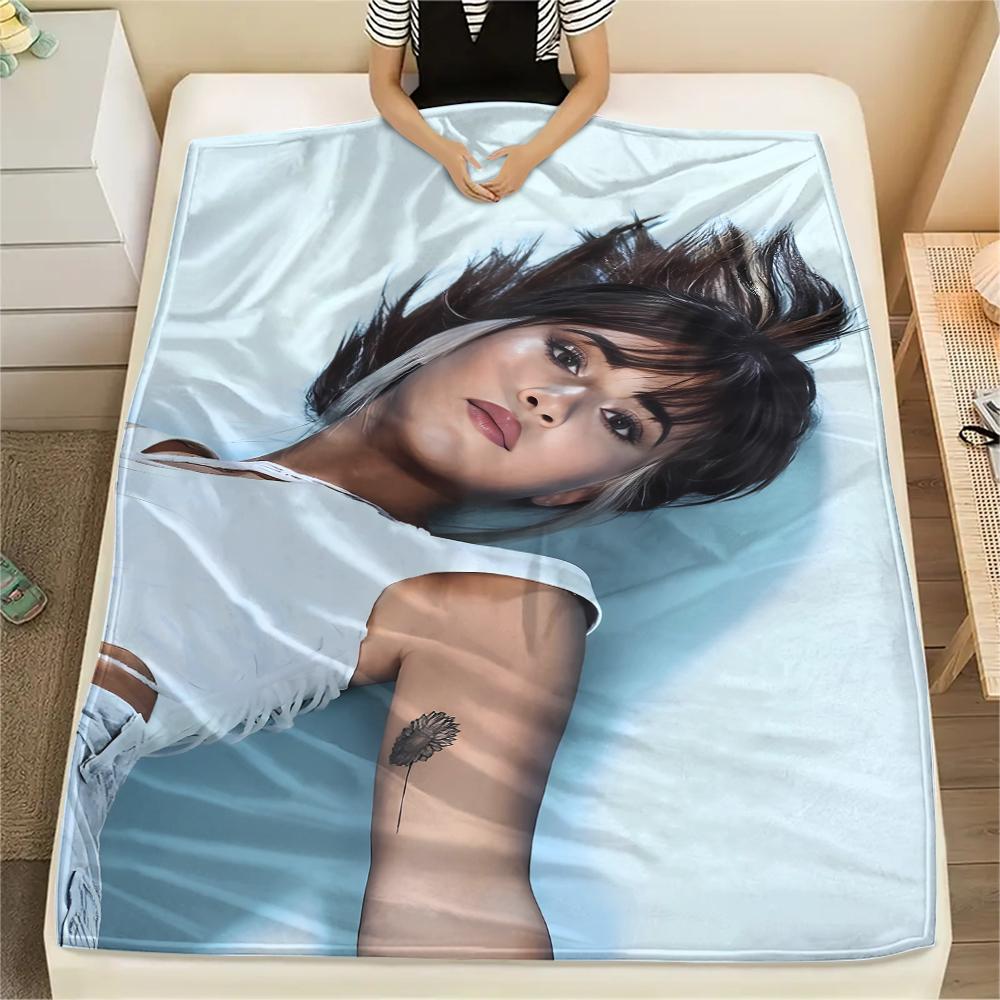 1PC Aitana Print Flannel Blanket, High quality All Seasons, Home Decor, Warmth and Comfort, Perfect for Christmas Gifts