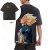 Dragon Ball Vegeta Printed Tshirt Mens and Womens Washed Tshirt High Quality Vintage Cotton Tshirt Harajuku Tshirt