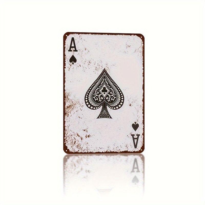 Playing Cards Poster Metal Sign 20x30cm Wall Art