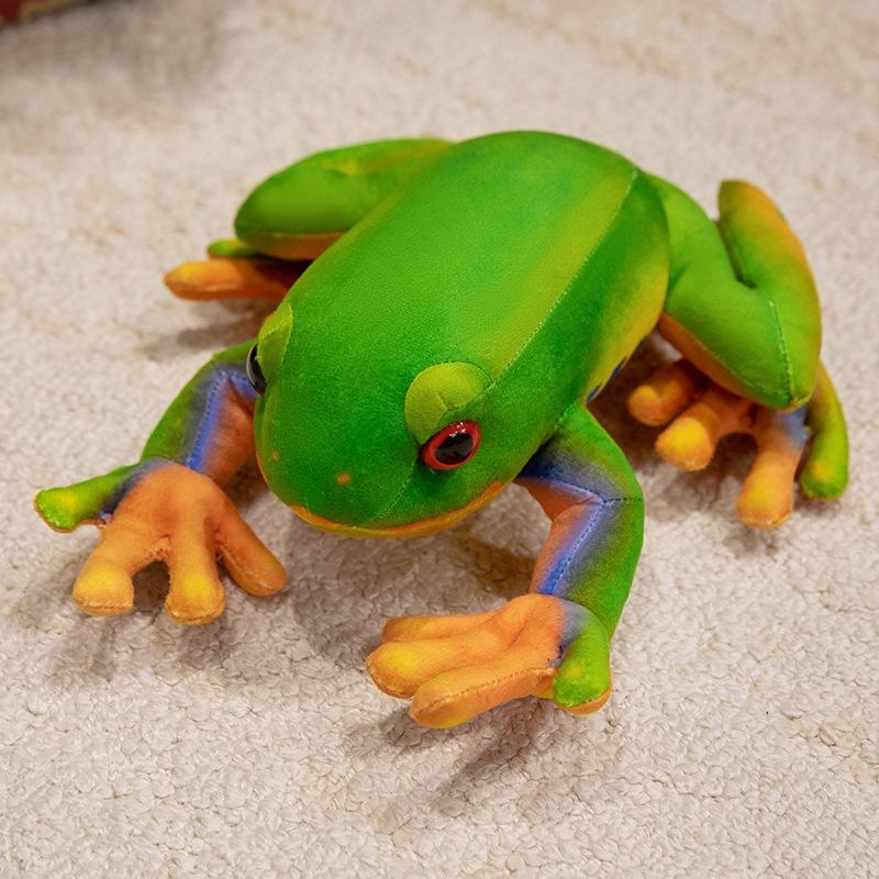 

Имитация забавная лягушка кукла плюшевая игрушка зеленая лягушка кукла домашняя подушка детская кукла кукла 28cm（0.2kg）